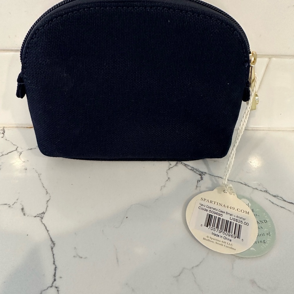 Spartina 449 Navy Cosmetic Bag - Picture 2 of 3